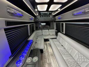 elite transportation cincy mercedes-benz sprinter limo interior photo